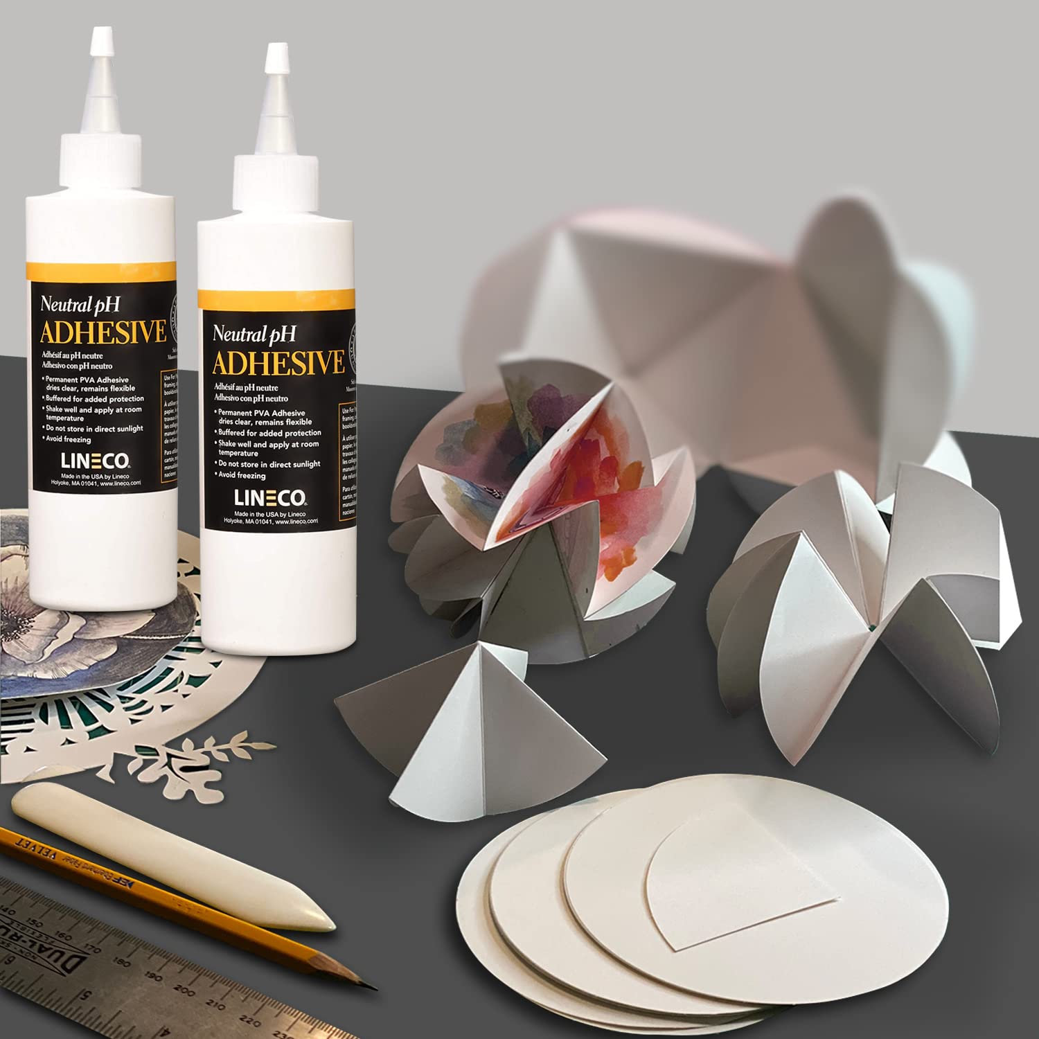 Lineco Neutral pH Adhesive, Acid Free All-Purpose Glue, White, 4 OZ, 1 Pack - Image 5