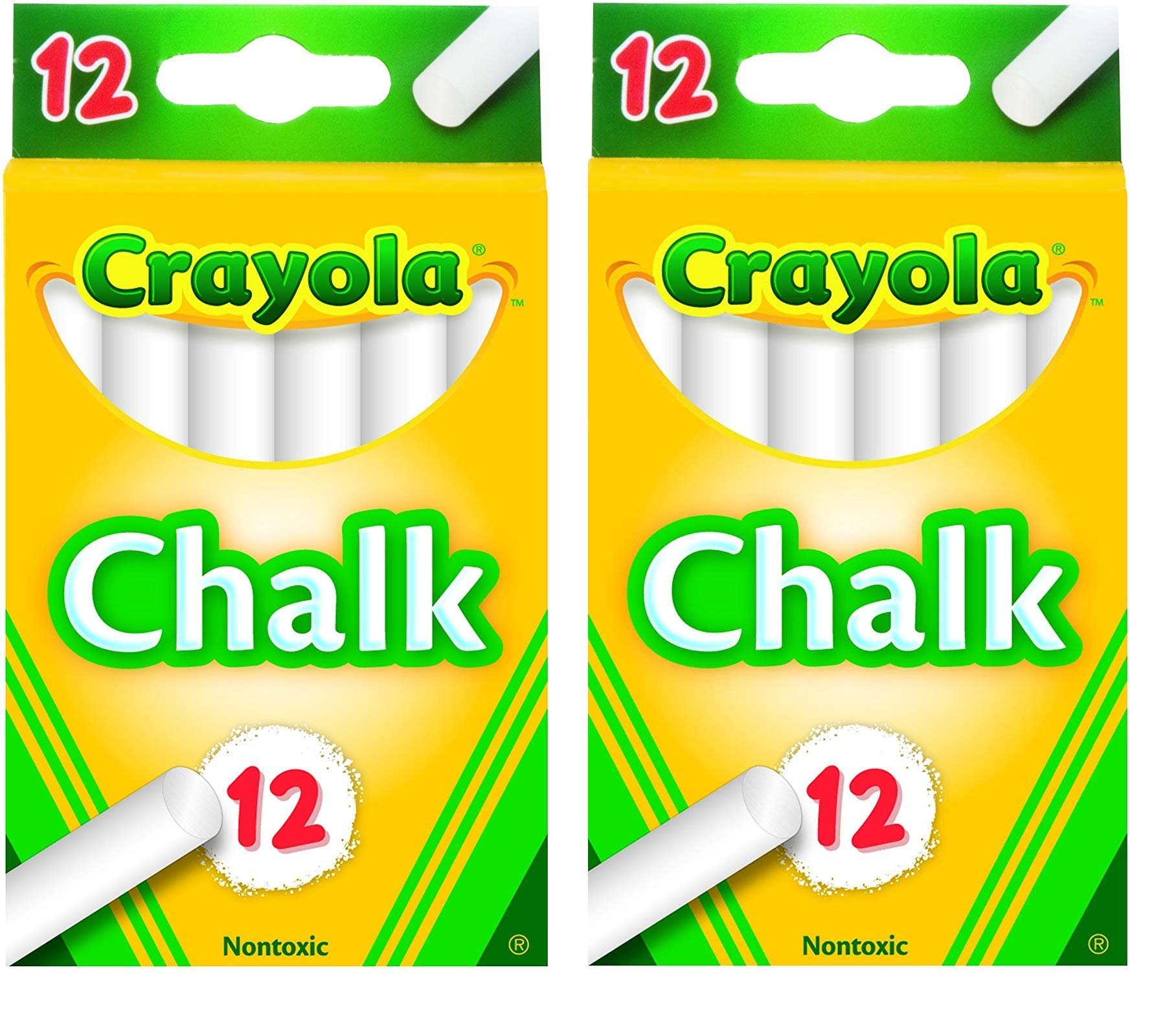 12-Pack White Chalk - pack of 2