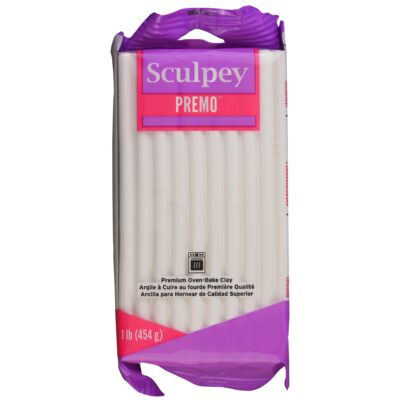 Sculpey Premo 1 lb White Polymer Oven Bake Clay for Sculpting & Jewelry