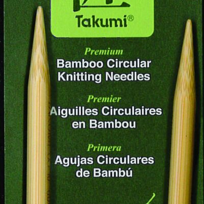 Clover 3016/16-10 Takumi Bamboo Circular 16-Inch Knitting Needles, Size 10