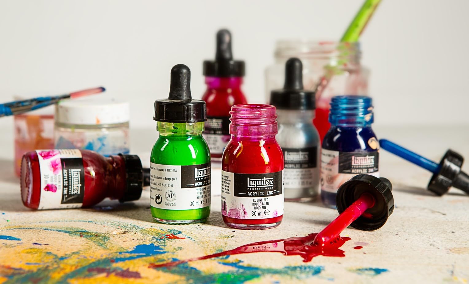 Liquitex Professional Acrylic Ink, 1-oz Jar, Titanium White - Image 5