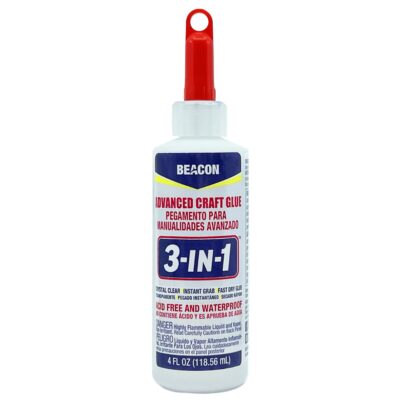 Beacon 3-in-1 Advanced Craft Glue for Wood and Fabric, 4 oz