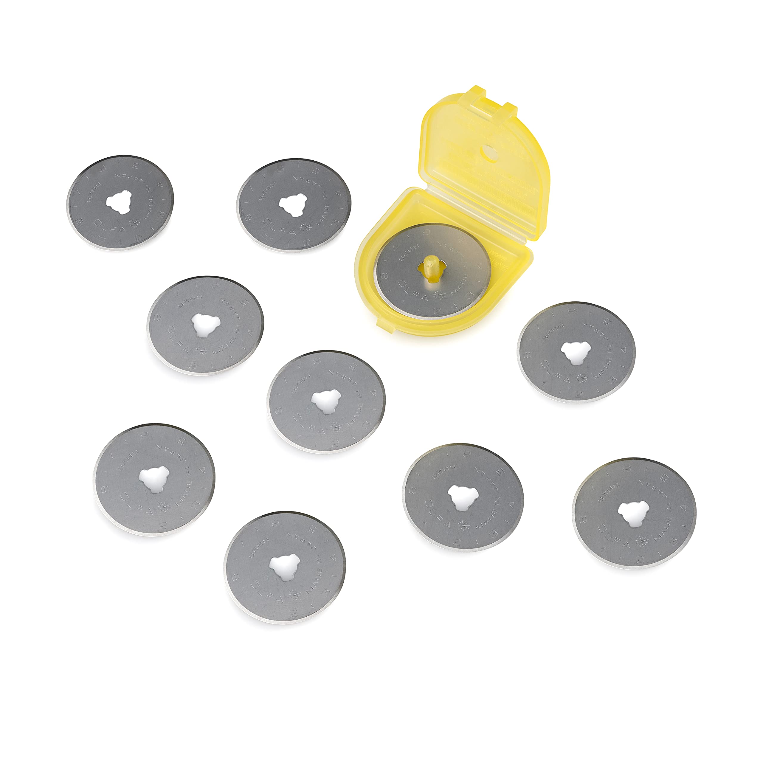 OLFA 28mm Rotary Replacement Blades (RB28-10) - Tungsten Steel, 10 Blades - Image 2
