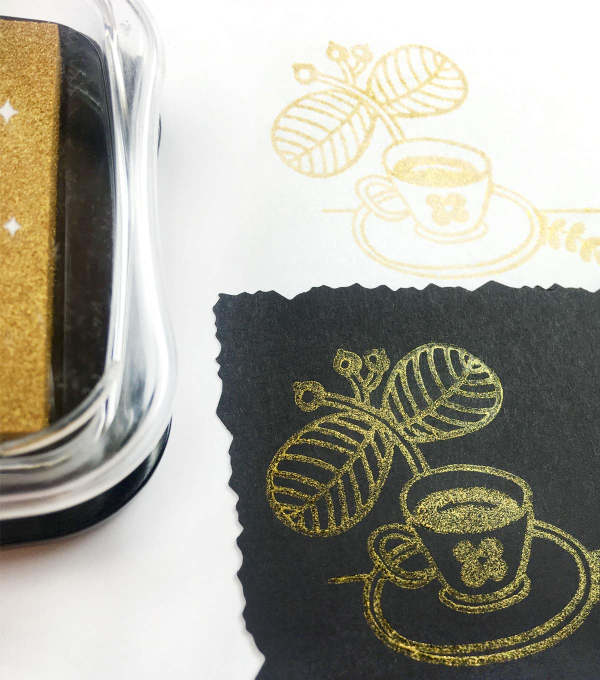 Tsukineko Delicata Ink pad, Golden Glitz - Image 3