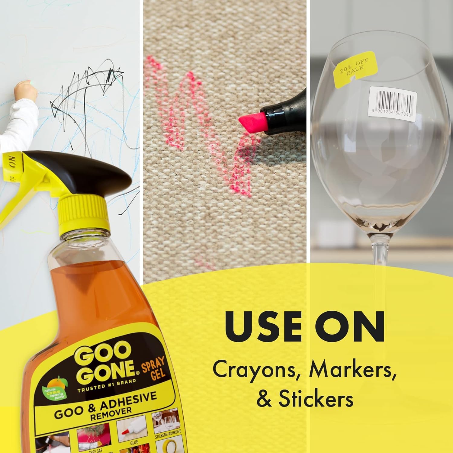 Goo Gone Adhesive Remover Spray Gel 12 Oz with Scraper, Surface Safe - Image 4
