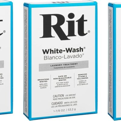 Rit Dye Powdered Fabric Dye, White Wash, 1 7/8-Ounce (Three Pack)