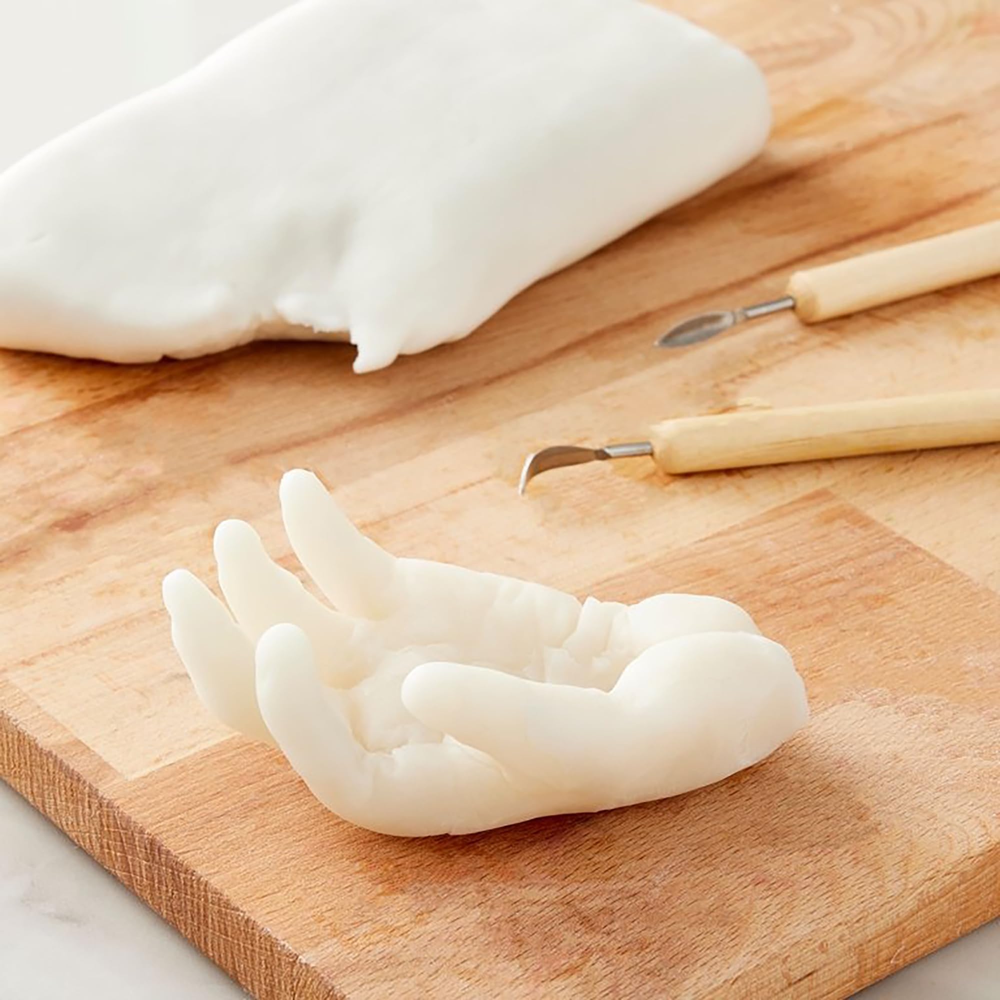 Sculpey Air-Dry Porcelain™ White, Non Toxic, Air Dry Clay, 1.1 Pound bar Great for Realistic Looking Flowers, Intricate Sculpting and Jewelry Making. - Image 6