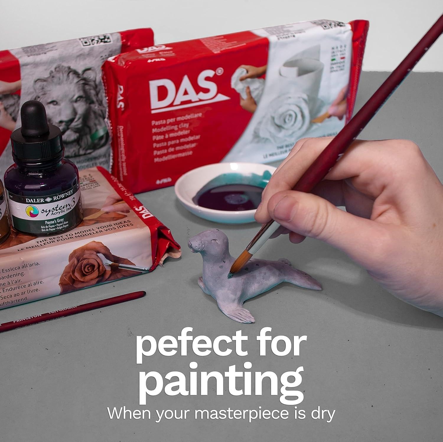 Prang Das Air Hardening Clay 1.1 Lb: White (387000) - Image 3
