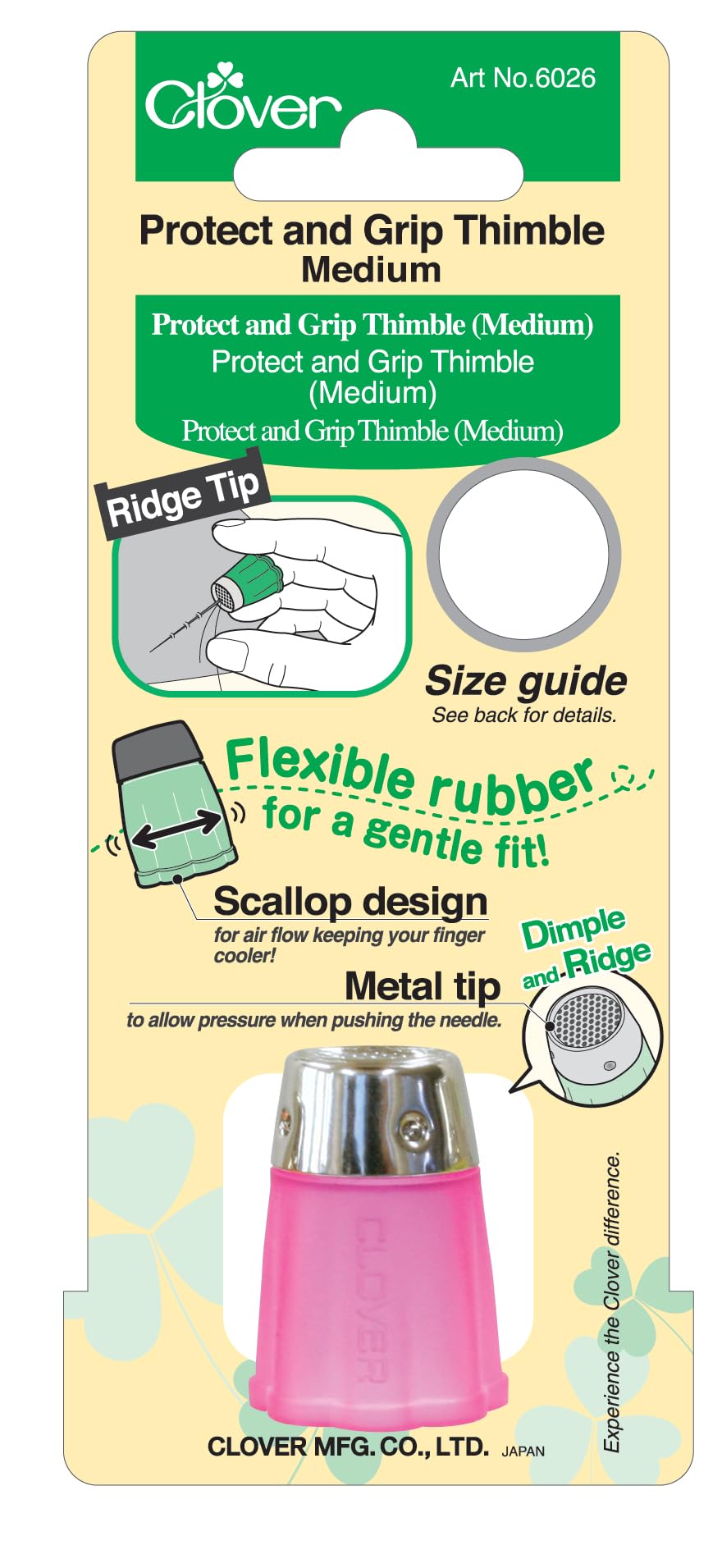 Clover Protect and Grip Thimble (M)