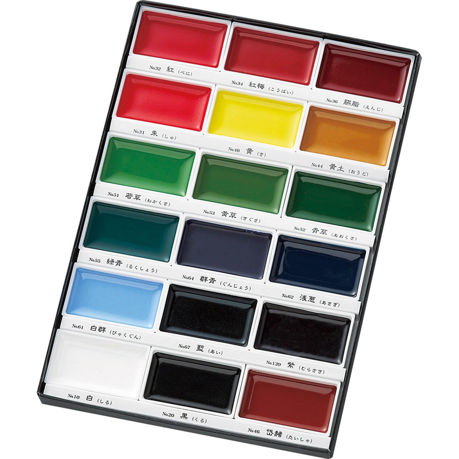 Kuretake Gansai Tambi Watercolor Paint Set, 18 Colors, Made in Japan - Image 4
