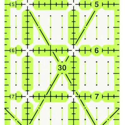 Omnigrip Non-Slip Rectangle Quilting Ruler, Cuts Two -1/2" x 12-1/2" Fabric