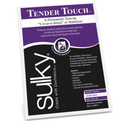 Sulky Cut-Away Embroidery Stabilizer Iron-On White 20x36 cm
