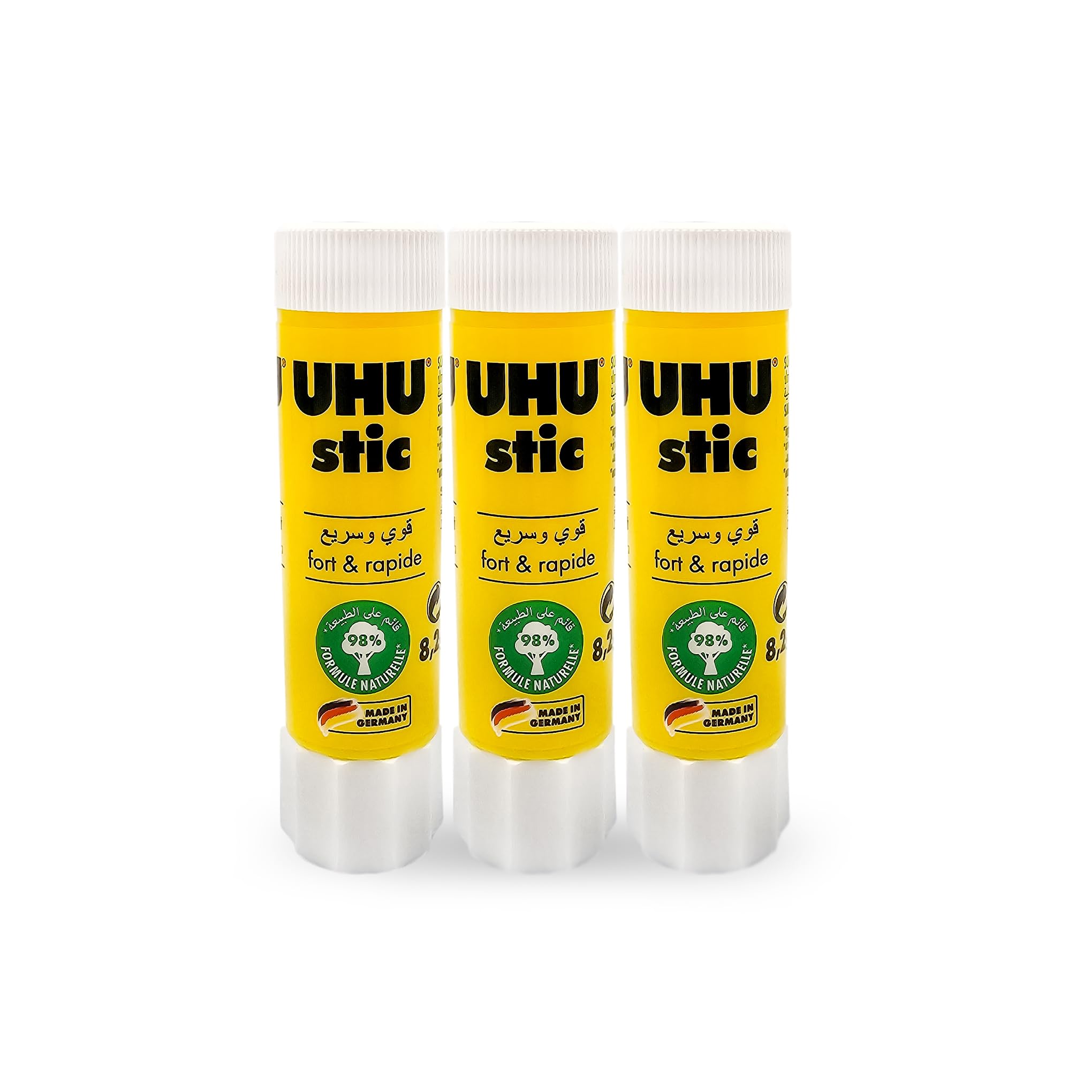 UHU Stic Glue Stick - Solvent Free - Transparent Application - 8g - Pack of 3 - Image 2