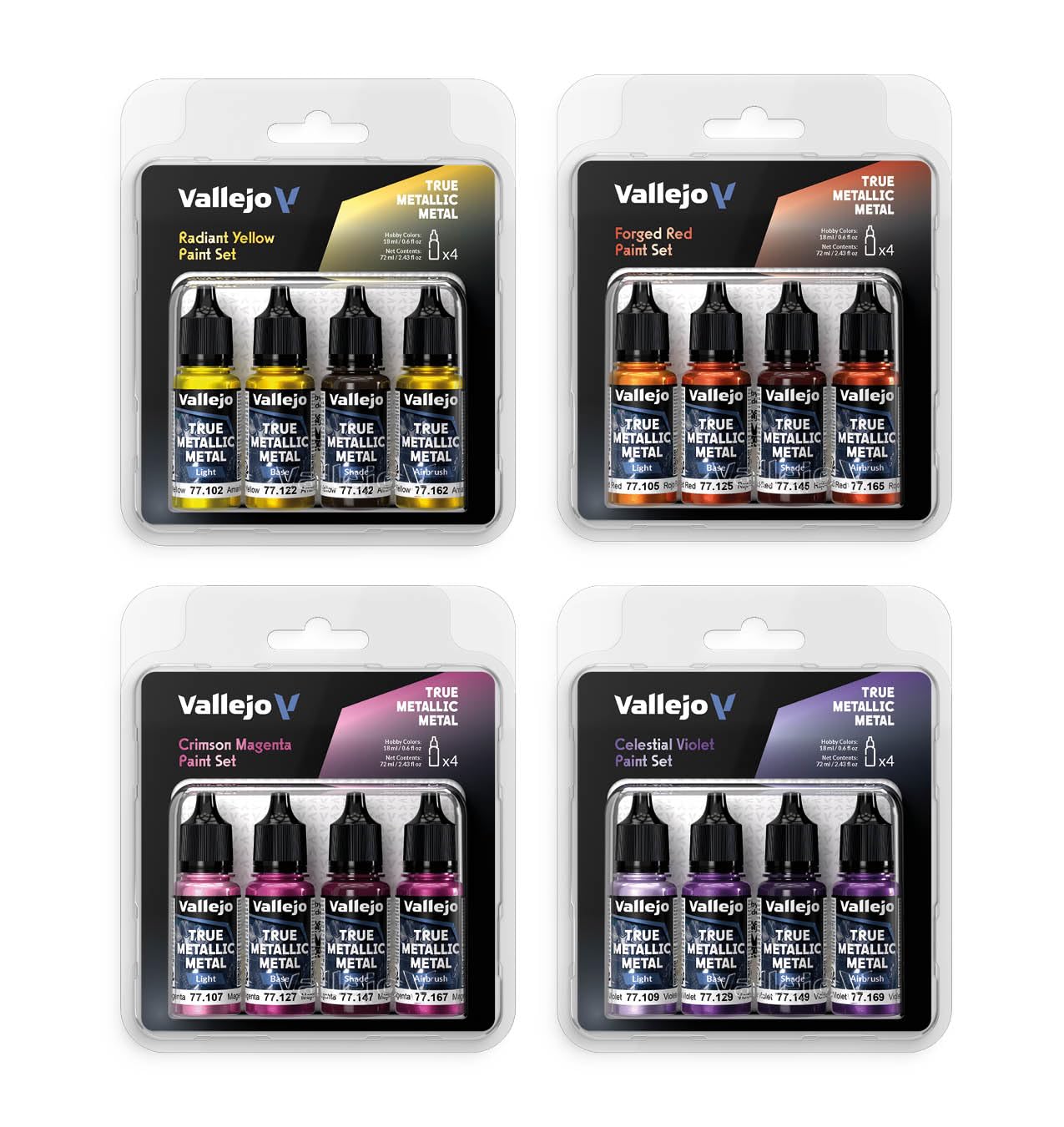 Vallejo - Imperial Gold Set, True Metallic Metal, 4 Bottles x 0.6 fl.oz. - Image 6