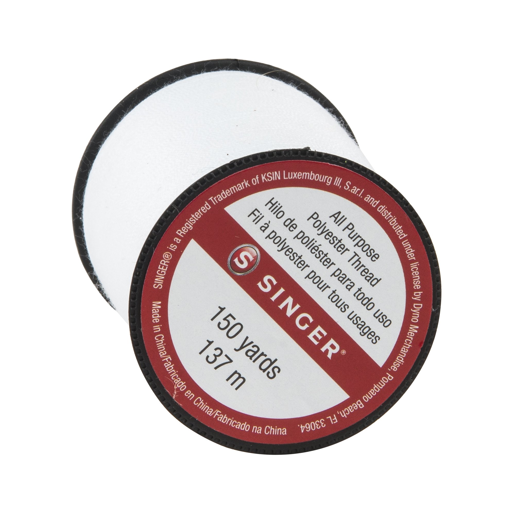 SINGER 150-yard All Purpose Polyester Thread, 1-Pack, White, Model:60100 - Image 3
