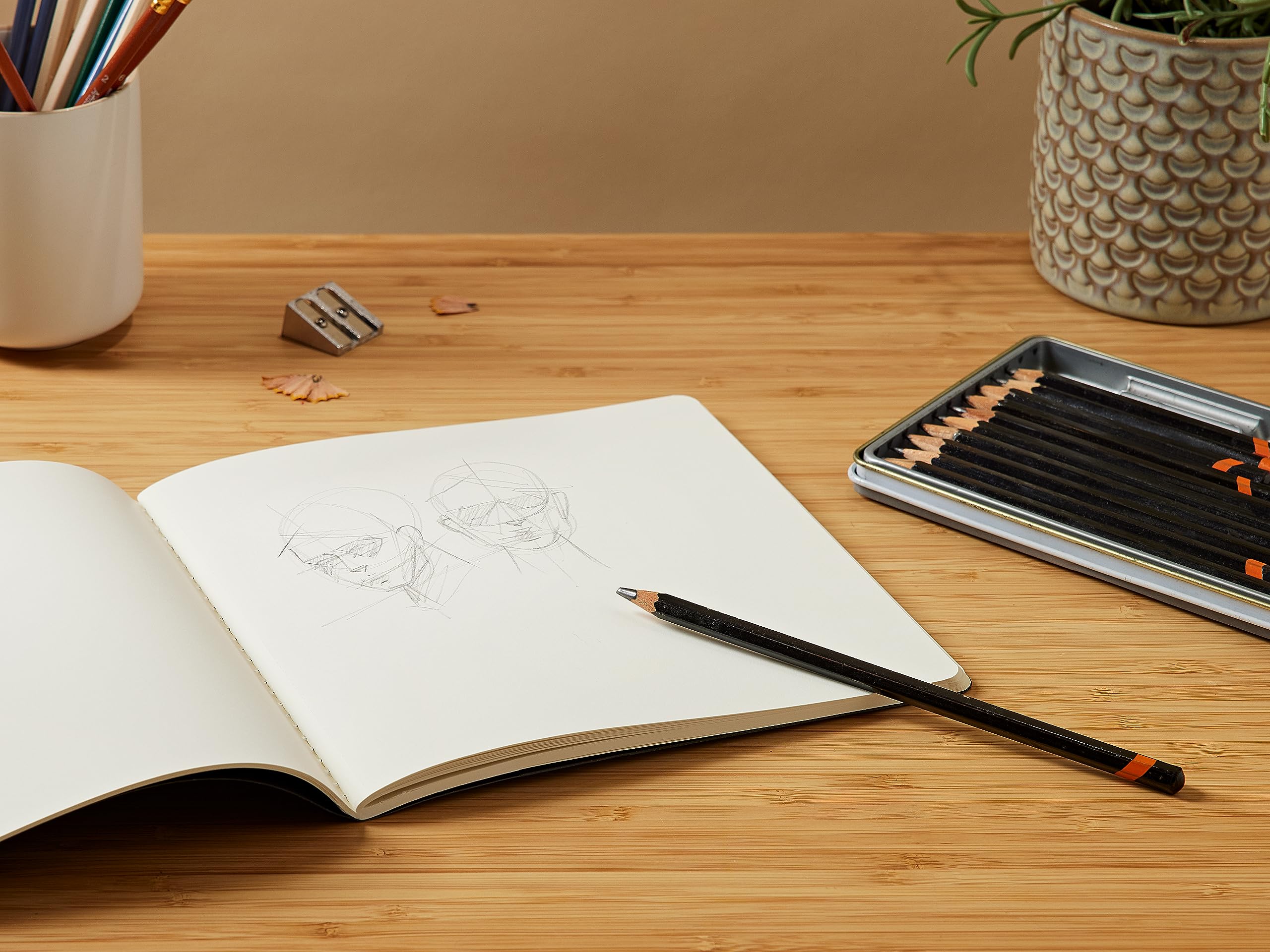 Moleskine Art Sketch Album, Soft Cover, Square (7.5" x 7.5") Plain/Blank, Black, 88 Pages - Image 2