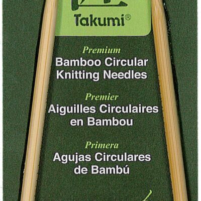 Clover 3016/16-05 Takumi Bamboo Circular 16-Inch Knitting Needles, Size 5