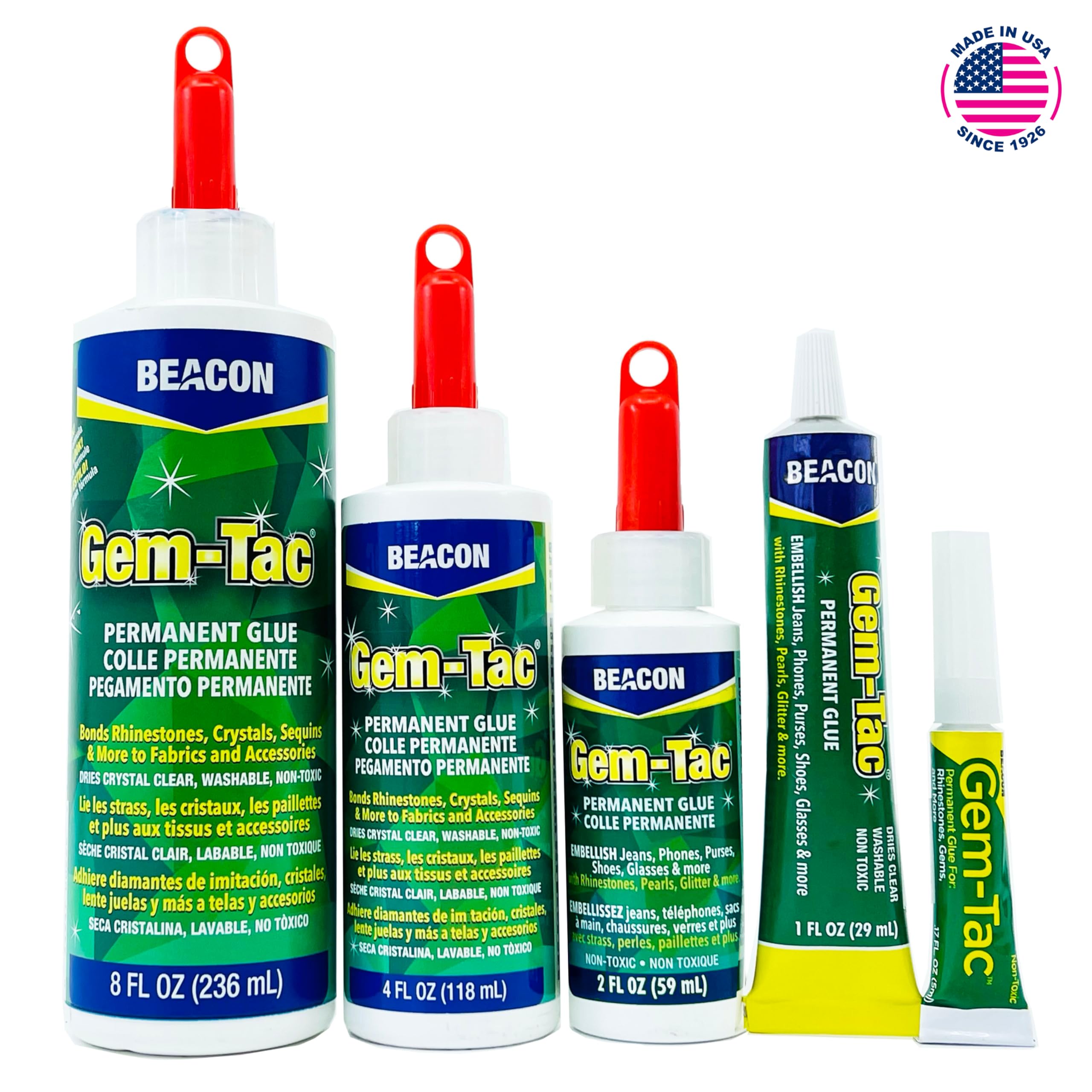 Beacon Gem-Tac Permanent Rhinestone and Gem Glue, 4 oz - Image 2