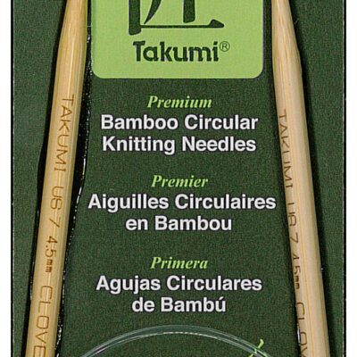 Clover 3016/16-07 Takumi Bamboo Circular 16-Inch Knitting Needles, Size 7