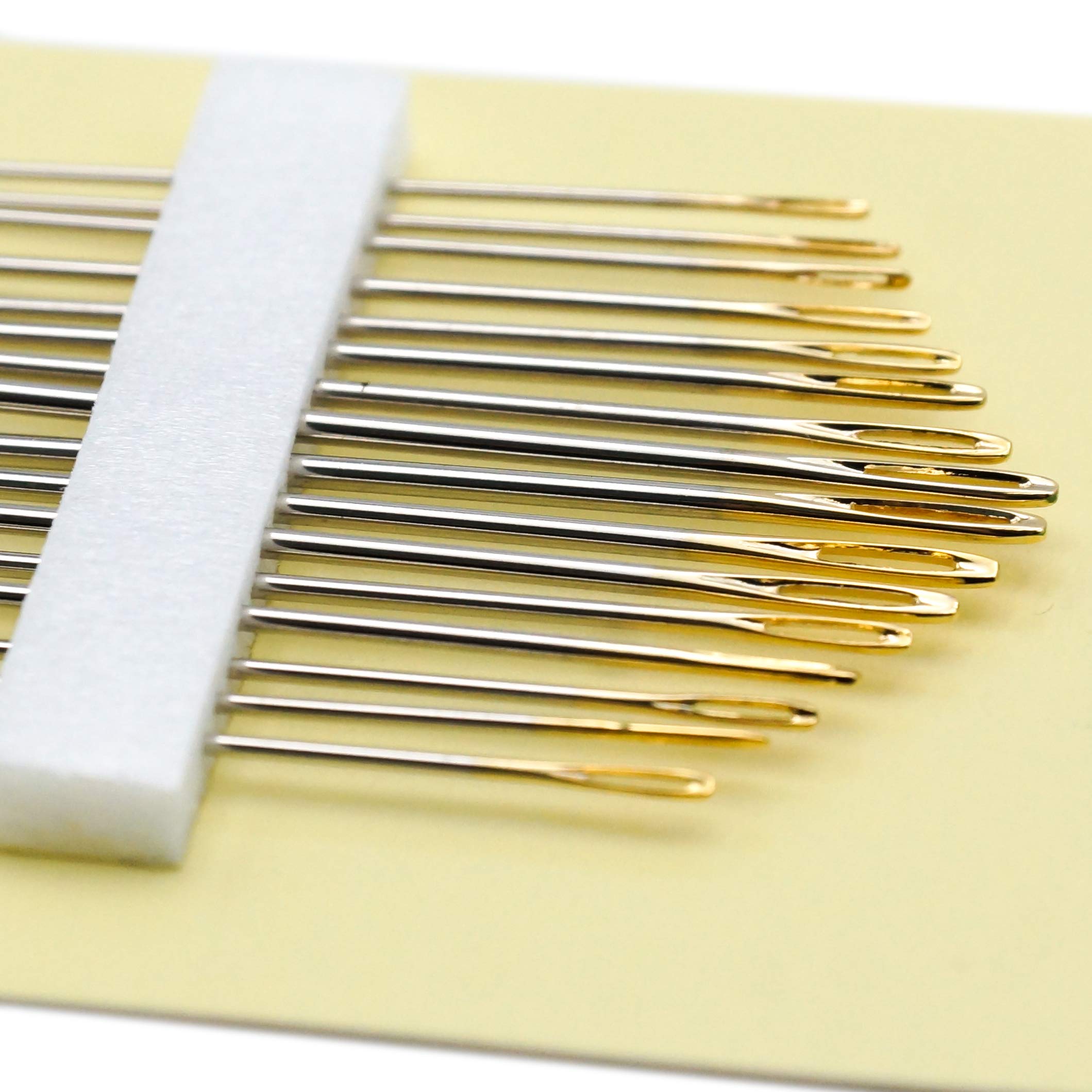 Clover Gold Eye Embroidery Needles Size 3-9 - 16 Pack - Image 3