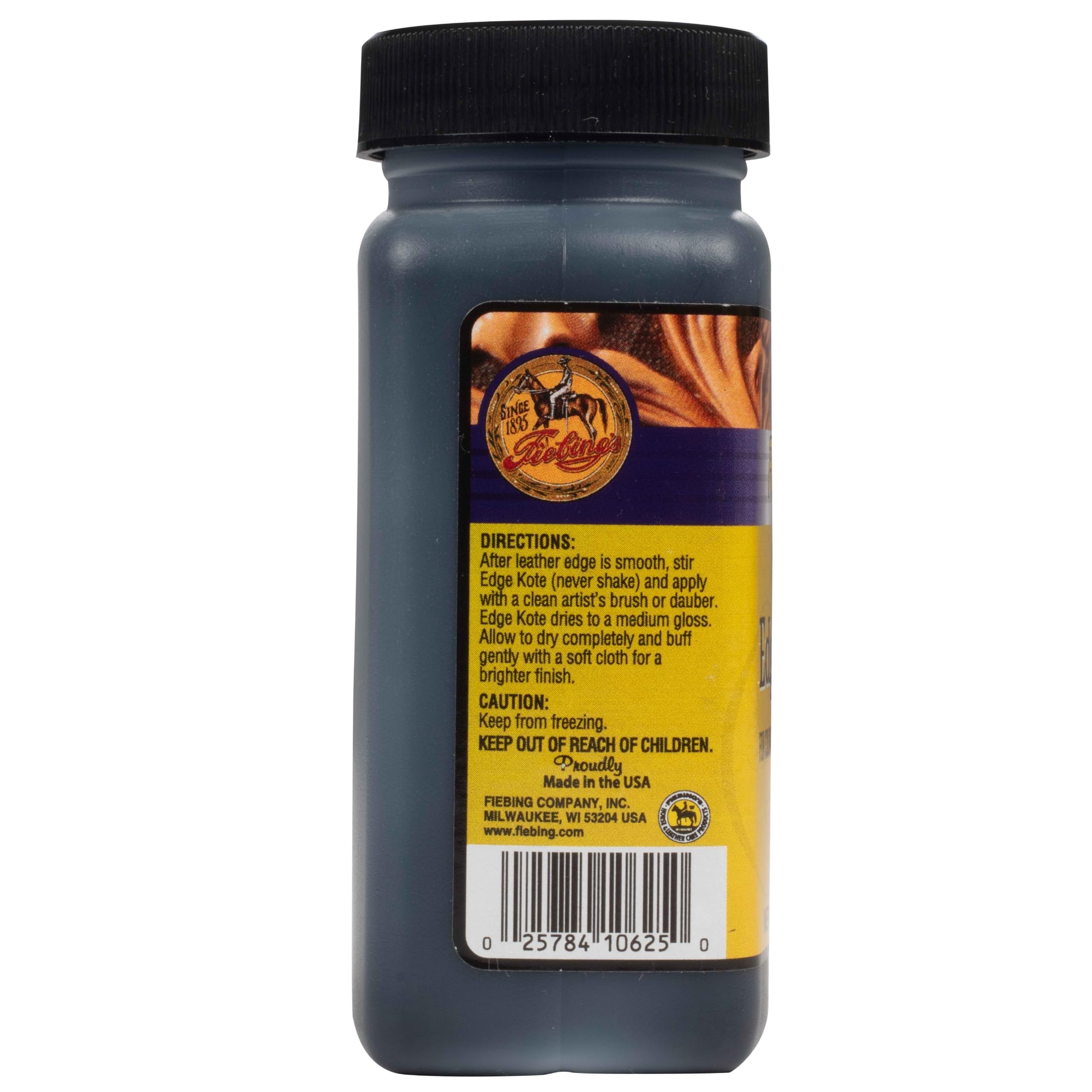 Fiebing’s Edge Kote, 4 Oz. - Color Coats Leather Edges - Dark Brown - Image 6