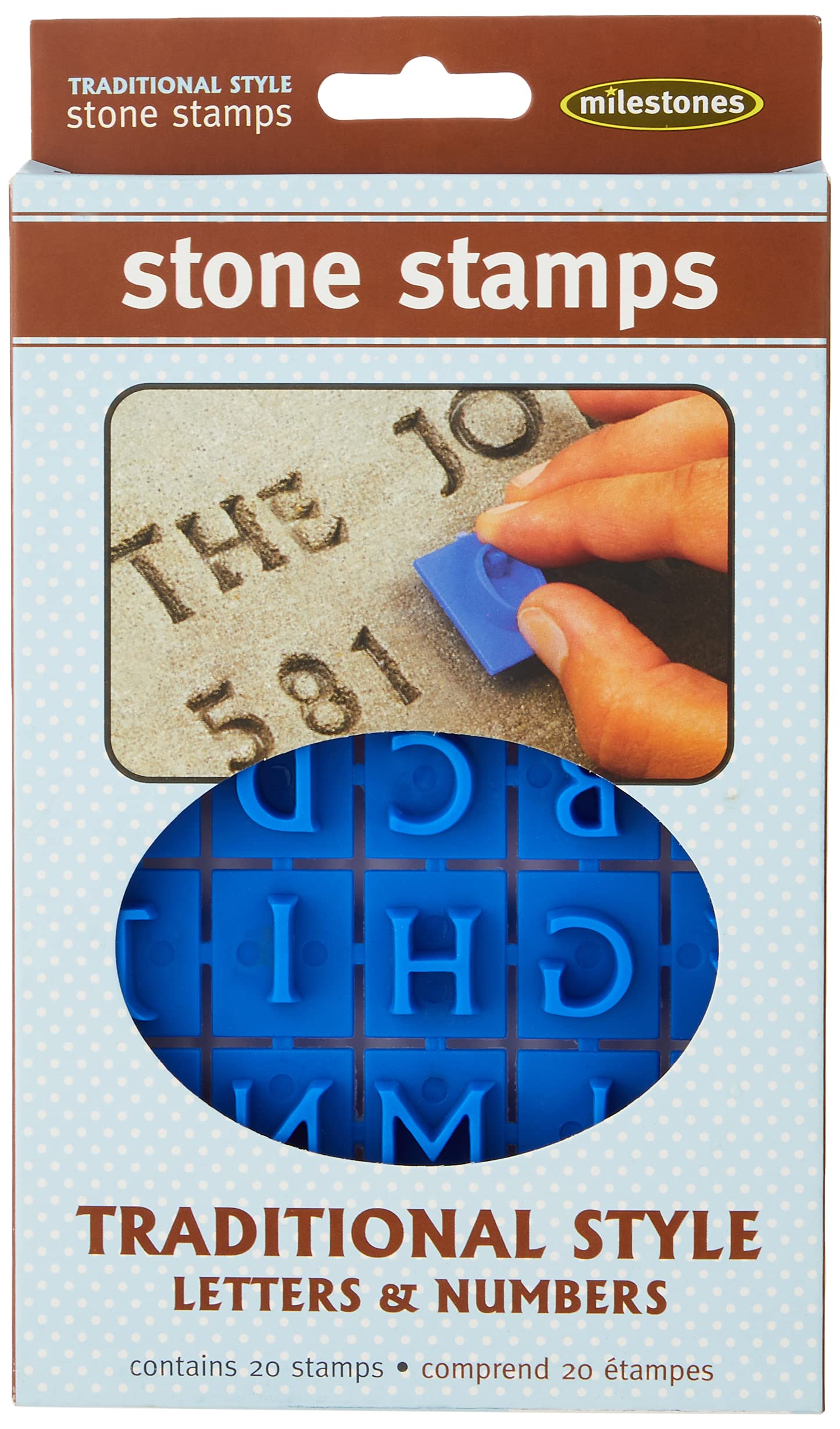 Midwest Products Traditional Letters and Numbers Stepping Stone Stamps (905-20510) - Image 2