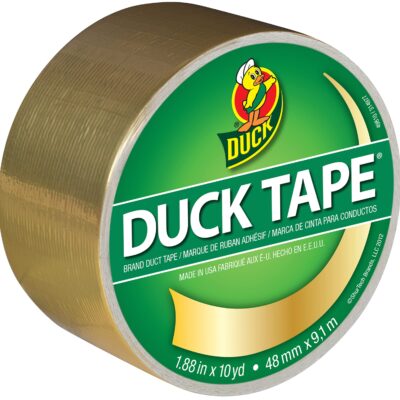 Duck 1.88 in. W x 10 yd. L Gold Solid Duct Tape