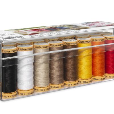 Gutermann Spool Box 26 Cotton Thread Set, Assorted Colors (6818670)