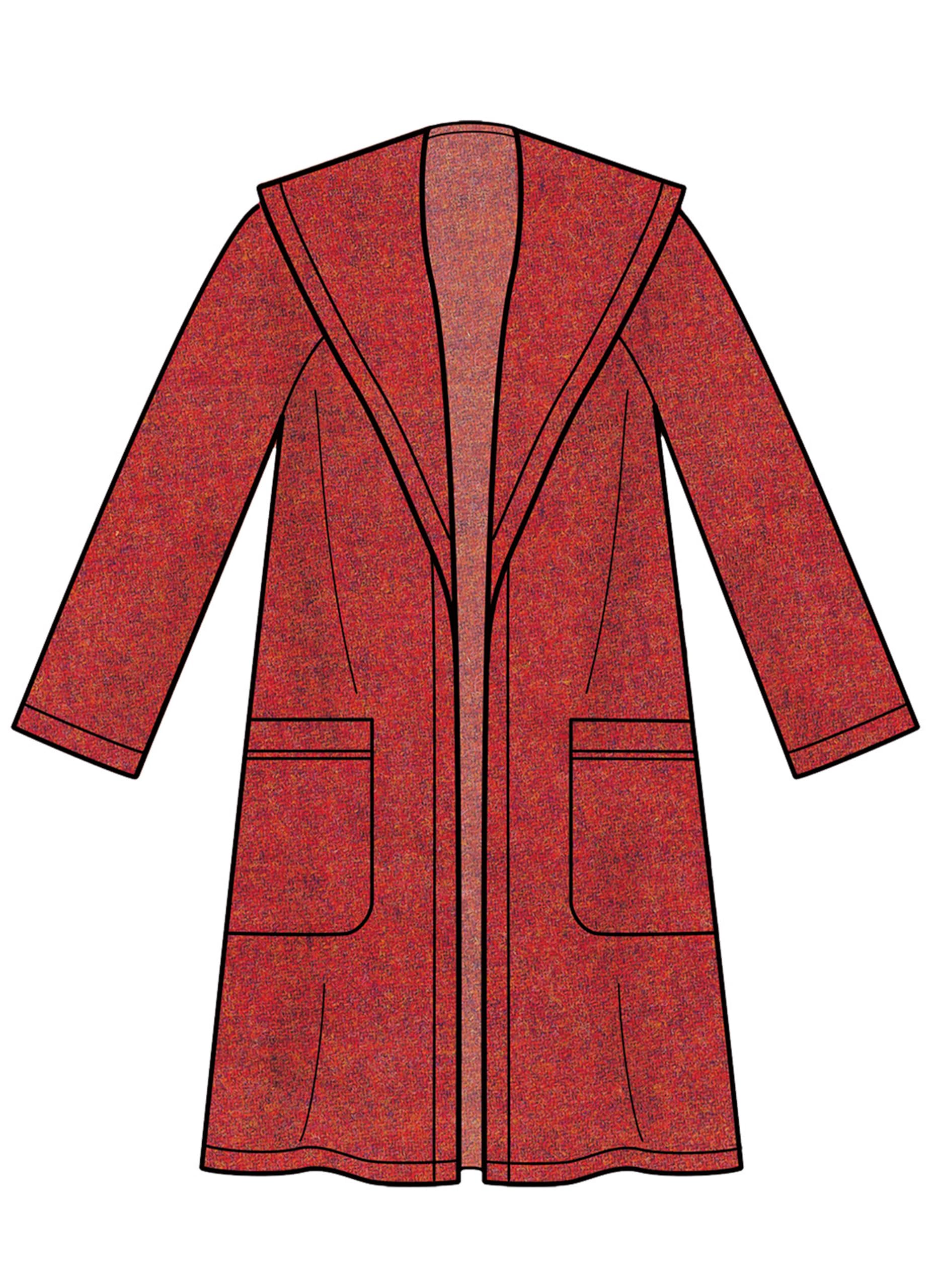 New Look N6585 Women's Coat with Hood Sewing Pattern, Sizes XS-XL - Image 6