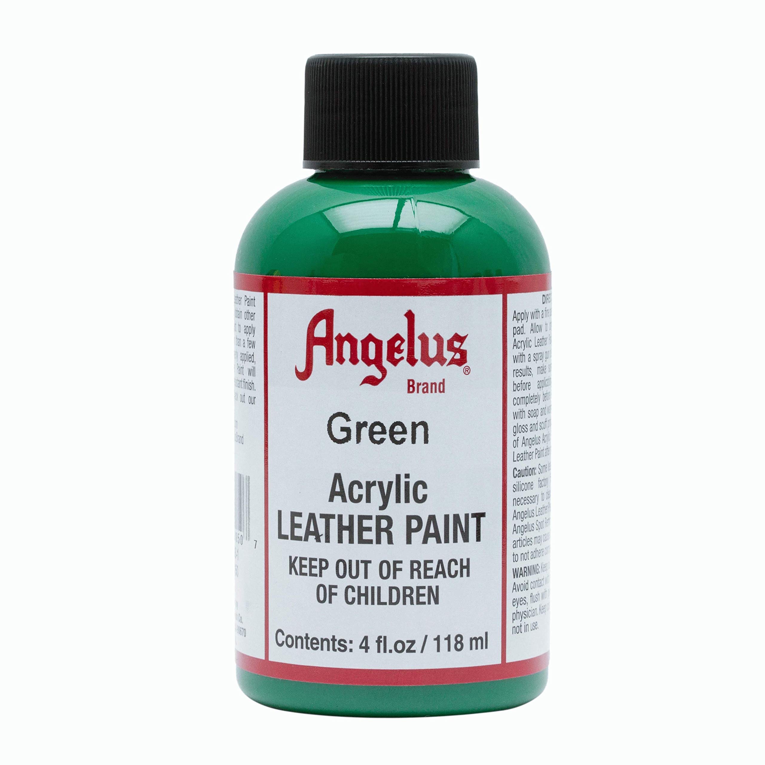 Angelus Acrylic Leather Paint, 4 Fl Oz (Pack of 1), Green - Image 4