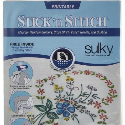 Sulky Stick 'n Stitch Printable Sheets 12/Pkg-White, 8.5"x11"