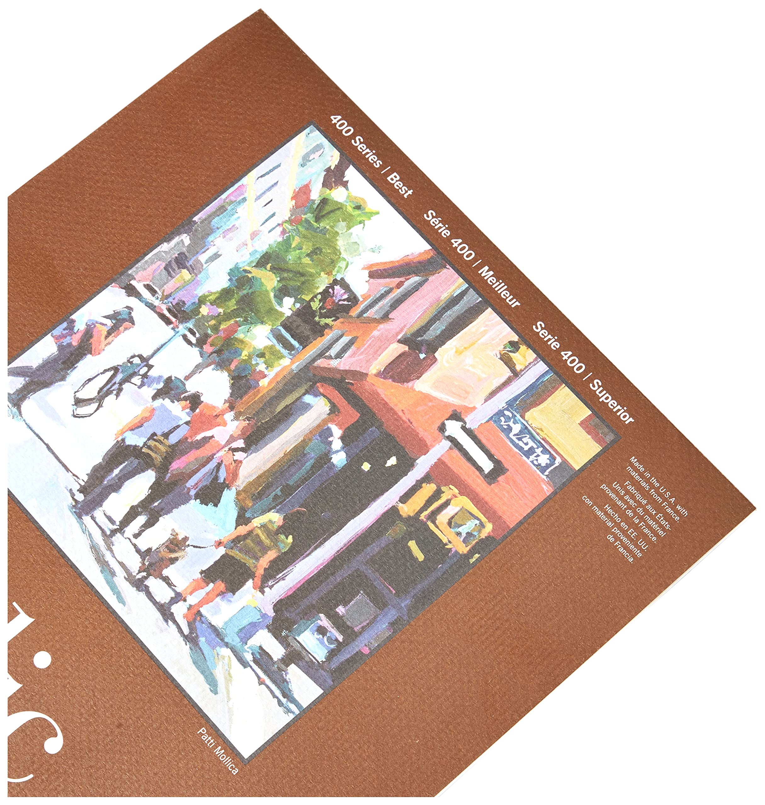 Strathmore 400 Series Glue Bound Acrylic Paper Pad, 246 lb. Linen, 9 X 12 inches, White, 10 Sheets (430-9) - Image 4