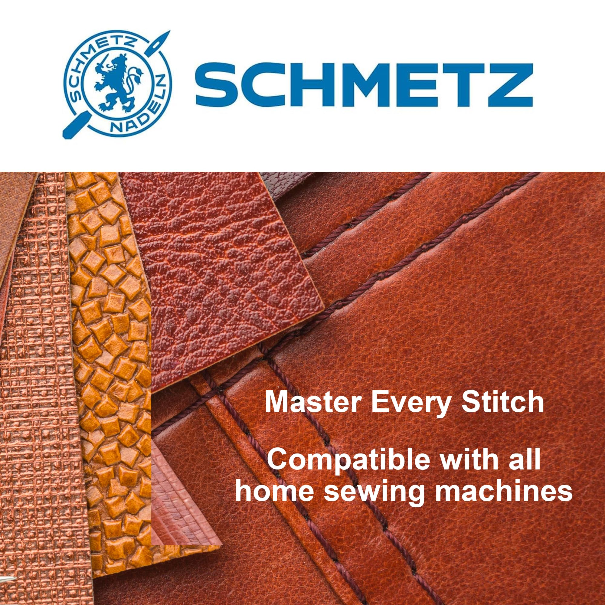 SCHMETZ Leather Sewing Machine Needles – Heavy Duty Specialty Supplies, Size 100/16, 5-Needle Cards, Pack of 1 - Image 4