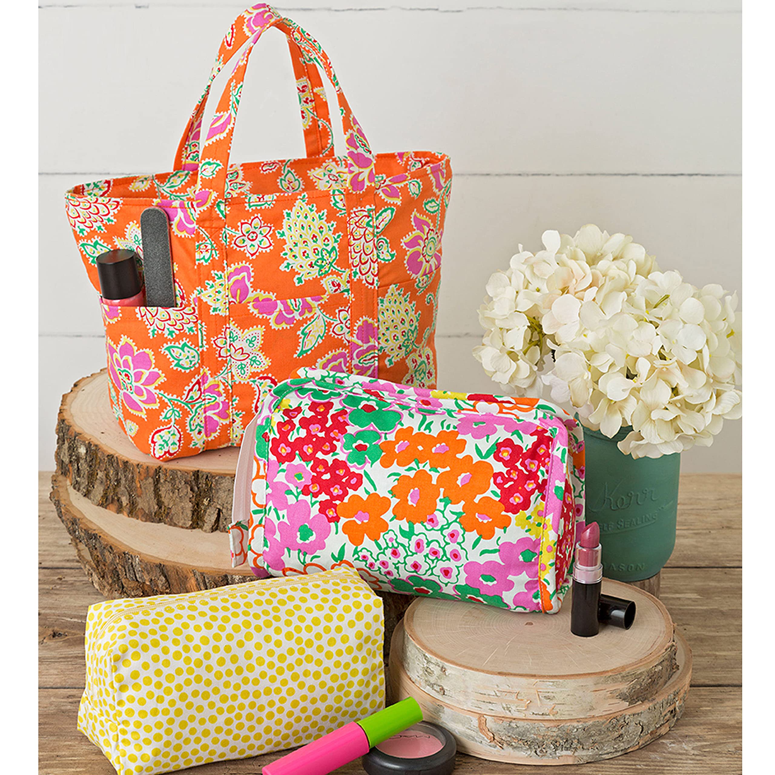 Simplicity S9310 Totes & Bags Sewing Pattern, Assorted Tote Bags, Cosmetic Bags & Tissue Cover, One Size - Image 3