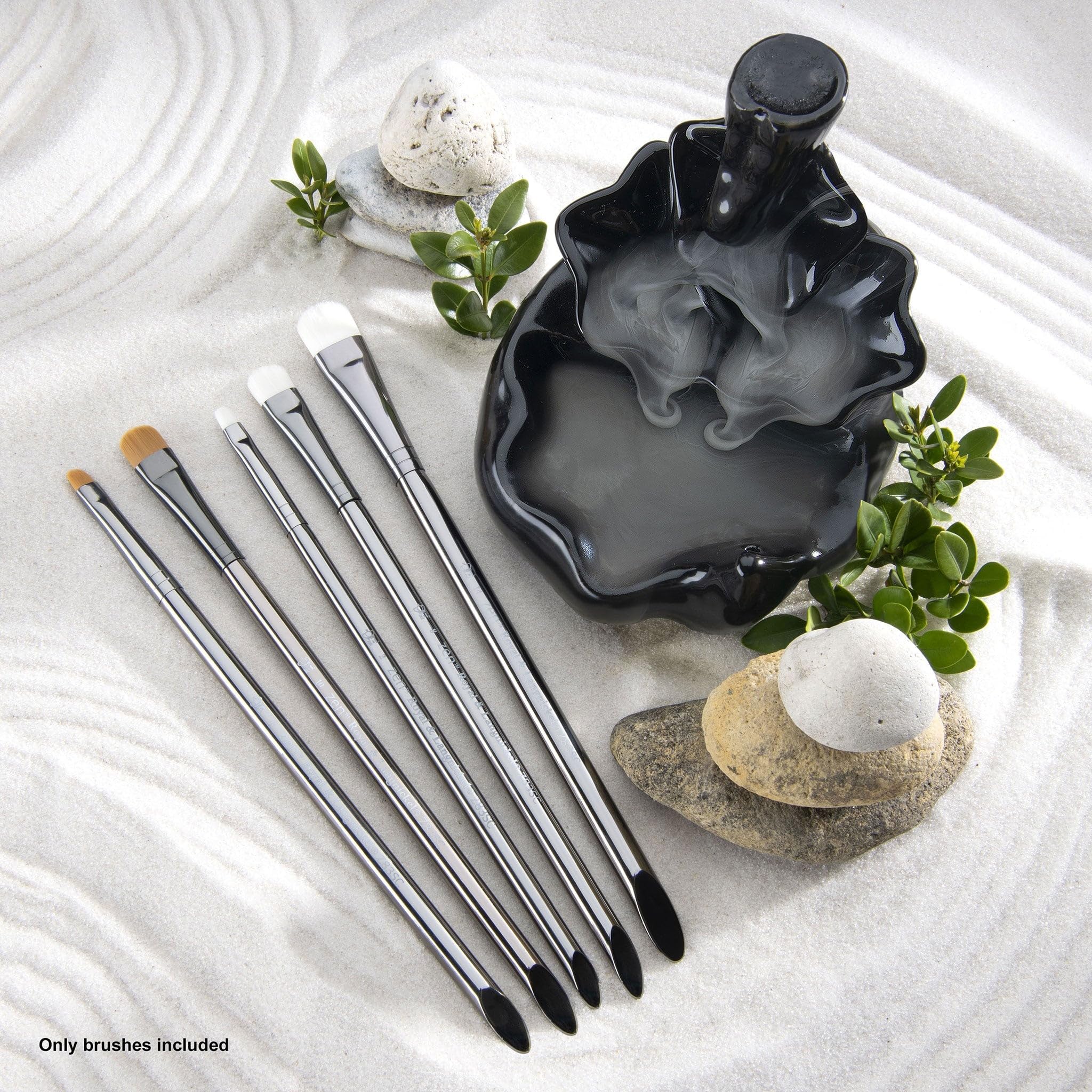 Royal & Langnickel Zen 5 Piece Watercolour Scrubber Paint Brush Set - Image 5